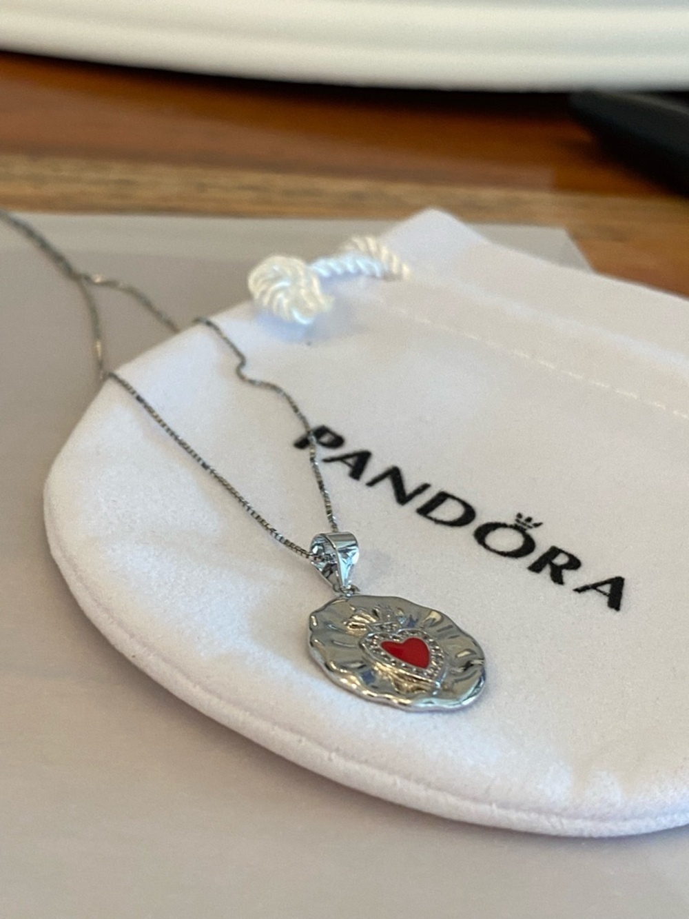 Pandora Heart Necklace 925 Sterling Silver | Romantic Gift | Minimalist Jewelry - Picture 3 of 9